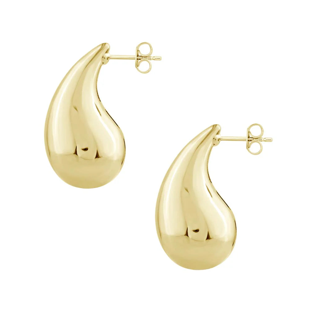 14kt yellow gold medium drop earrings