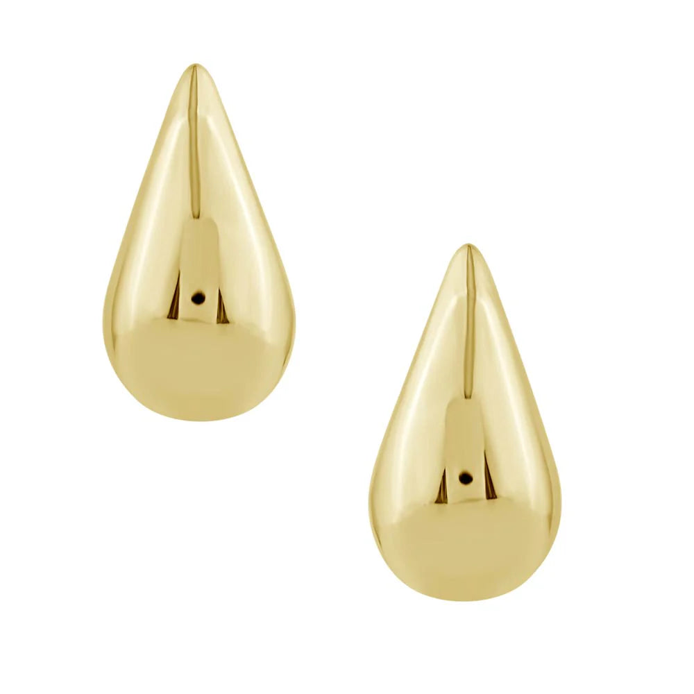 14kt yellow gold medium drop earrings