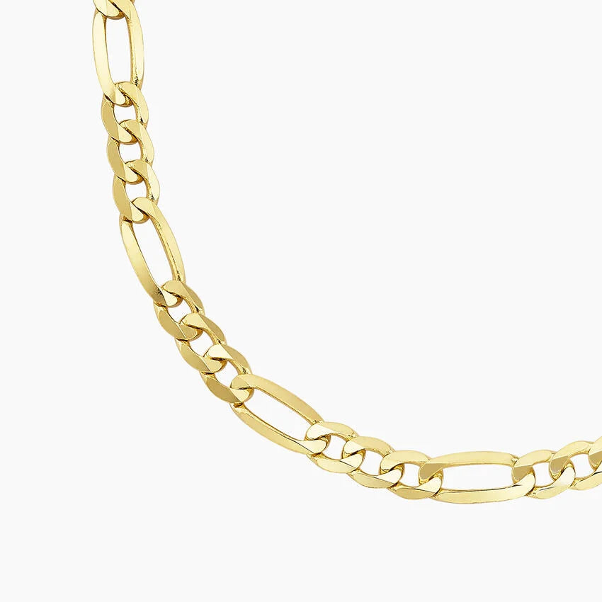 14kt yellow gold chain, three-in-one style