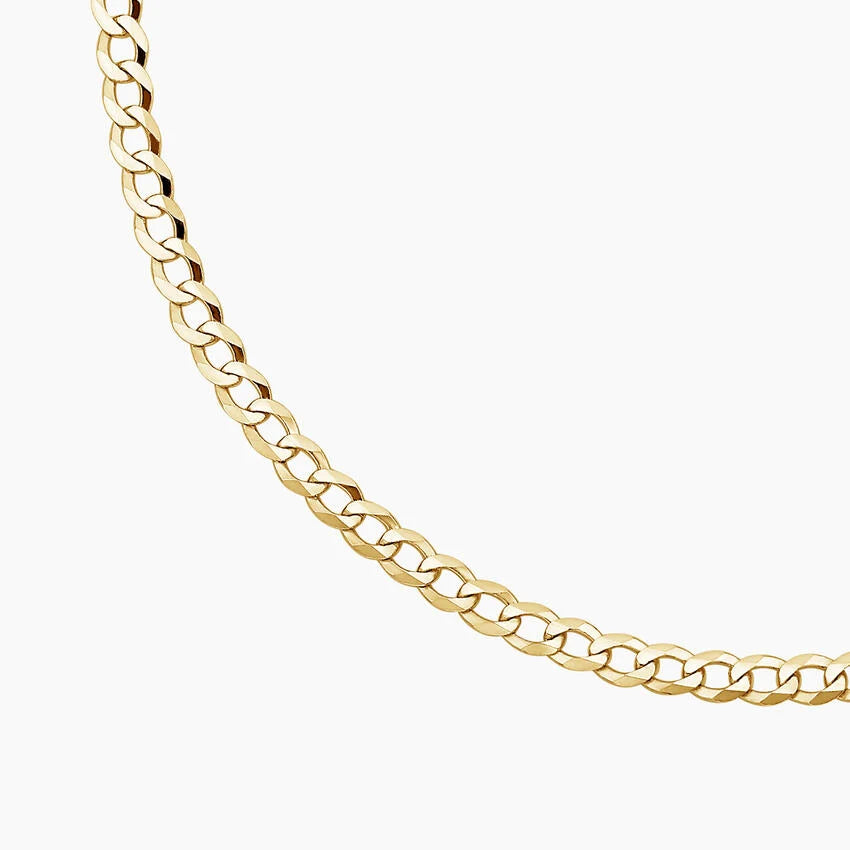 14kt yellow gold brilliant cut chain