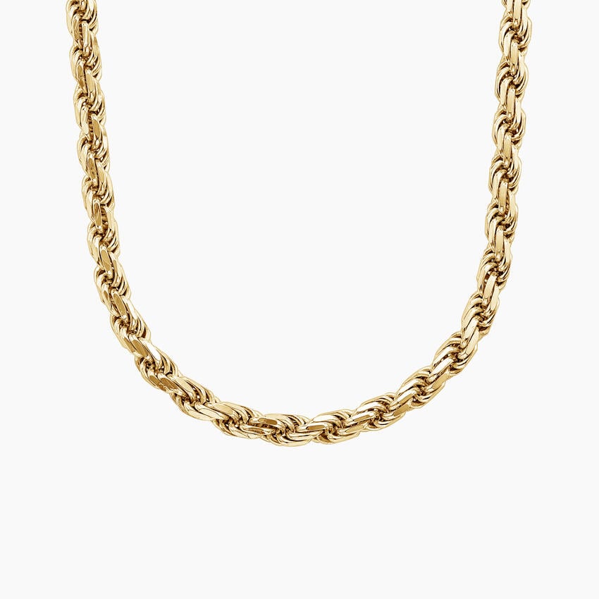 14kt yellow gold solid rope chain 16'